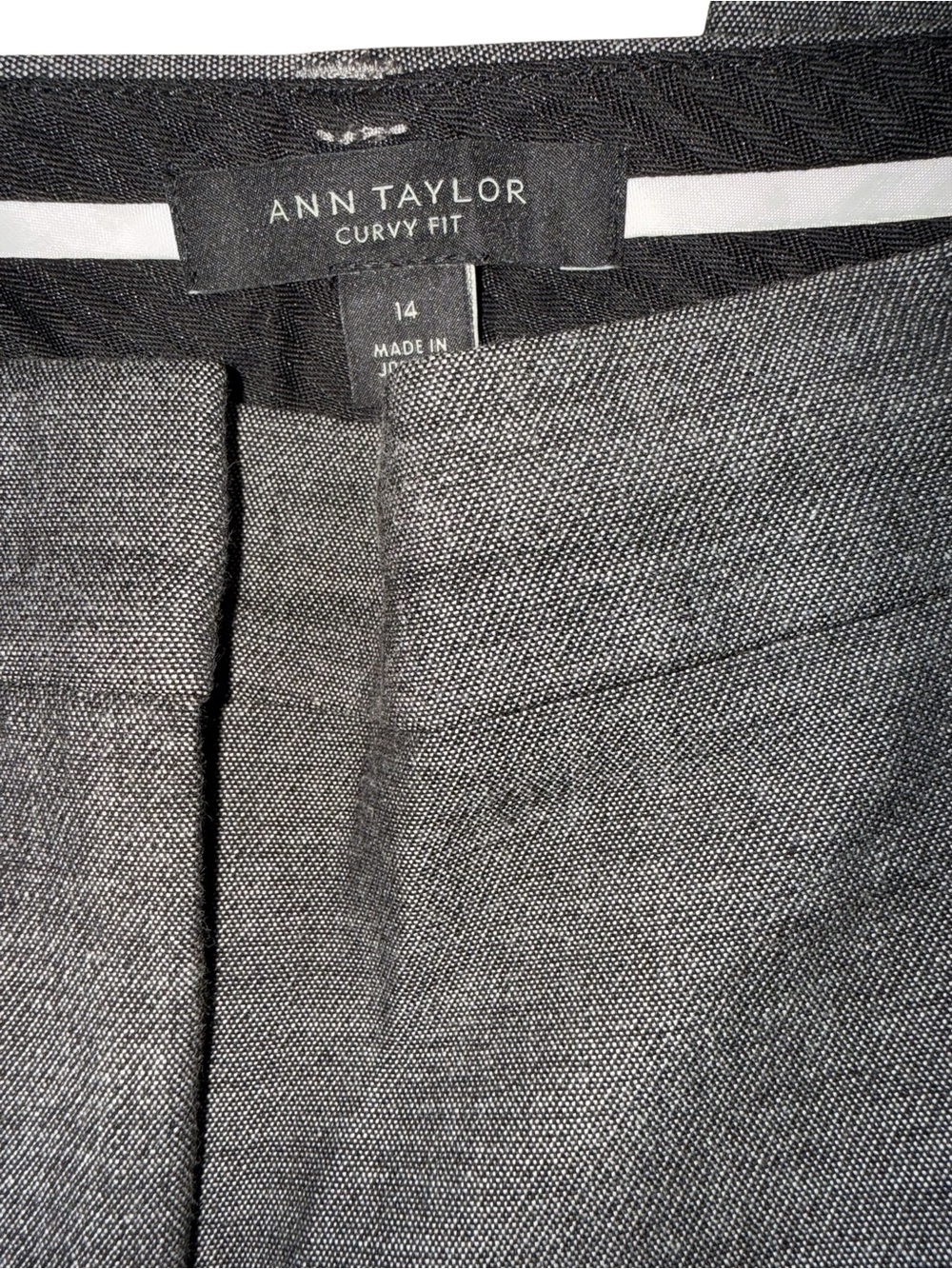 Ann Taylor Gray Straight Leg Curvy Fit Pants - Picture 4 of 5